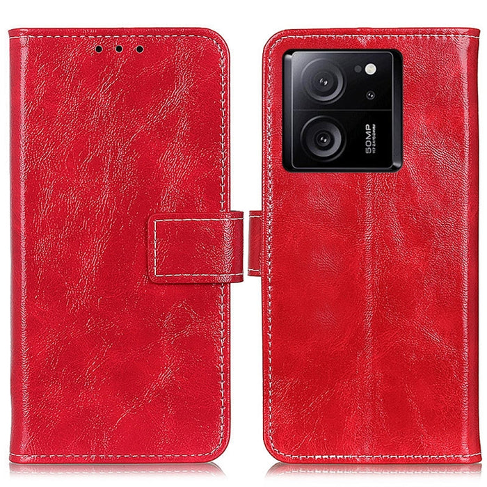 Estuche para teléfono de cuero con tapa horizontal y textura de caballo loco retro, For Xiaomi Poco F6 / Redmi Turbo 3, For Xiaomi Poco F6 Pro, For Xiaomi Redmi K70 5G / K70 Pro 5G, For Xiaomi Redmi Note 13 Pro 4G/Poco M6 Pro 4G, For Xiaomi Redmi A3   ...