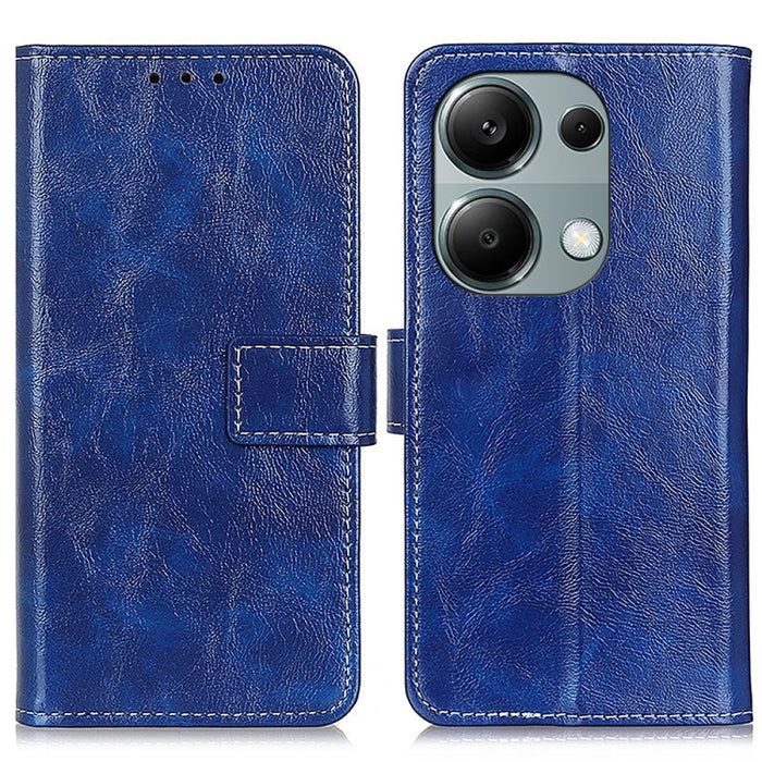 Estuche para teléfono de cuero con tapa horizontal y textura de caballo loco retro, For Xiaomi Poco F6 / Redmi Turbo 3, For Xiaomi Poco F6 Pro, For Xiaomi Redmi K70 5G / K70 Pro 5G, For Xiaomi Redmi Note 13 Pro 4G/Poco M6 Pro 4G, For Xiaomi Redmi A3   ...