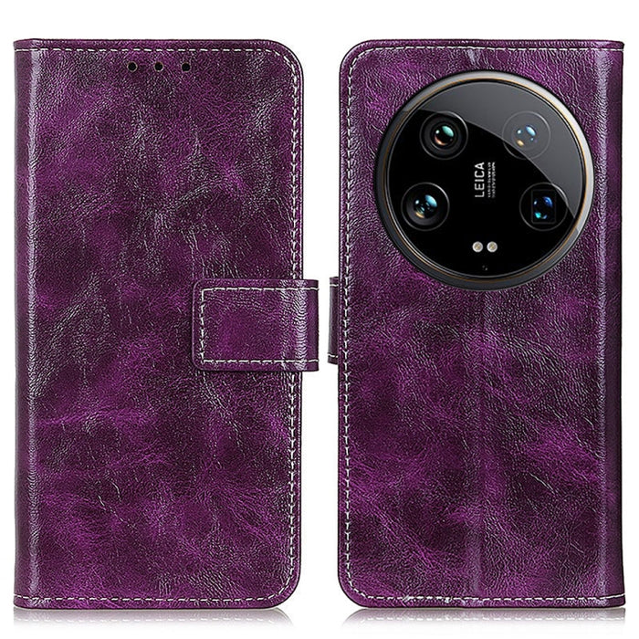 Estuche para teléfono de cuero con tapa horizontal y textura de caballo loco retro, For Xiaomi Poco F6 / Redmi Turbo 3, For Xiaomi Poco F6 Pro, For Xiaomi Redmi K70 5G / K70 Pro 5G, For Xiaomi Redmi Note 13 Pro 4G/Poco M6 Pro 4G, For Xiaomi Redmi A3   ...