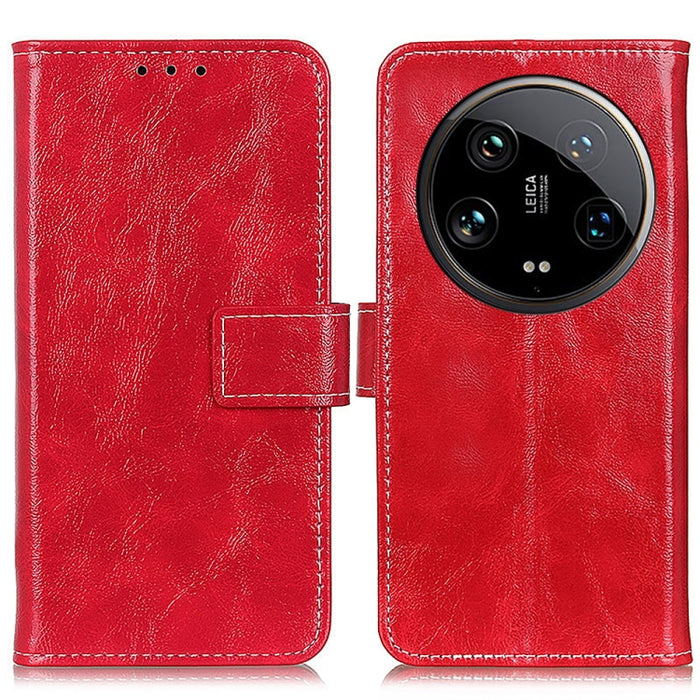 Estuche para teléfono de cuero con tapa horizontal y textura de caballo loco retro, For Xiaomi Poco F6 / Redmi Turbo 3, For Xiaomi Poco F6 Pro, For Xiaomi Redmi K70 5G / K70 Pro 5G, For Xiaomi Redmi Note 13 Pro 4G/Poco M6 Pro 4G, For Xiaomi Redmi A3   ...