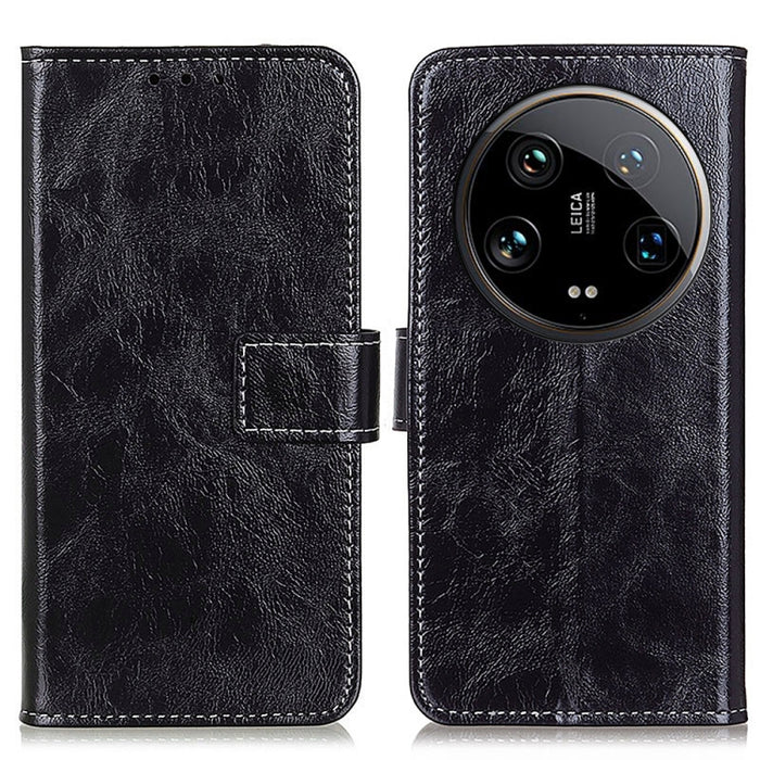 Estuche para teléfono de cuero con tapa horizontal y textura de caballo loco retro, For Xiaomi Poco F6 / Redmi Turbo 3, For Xiaomi Poco F6 Pro, For Xiaomi Redmi K70 5G / K70 Pro 5G, For Xiaomi Redmi Note 13 Pro 4G/Poco M6 Pro 4G, For Xiaomi Redmi A3   ...