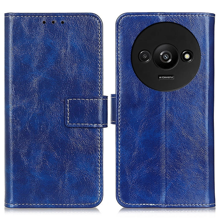Estuche para teléfono de cuero con tapa horizontal y textura de caballo loco retro, For Xiaomi Poco F6 / Redmi Turbo 3, For Xiaomi Poco F6 Pro, For Xiaomi Redmi K70 5G / K70 Pro 5G, For Xiaomi Redmi Note 13 Pro 4G/Poco M6 Pro 4G, For Xiaomi Redmi A3   ...
