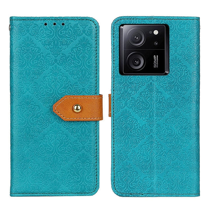 Estuche para teléfono de cuero con tapa en relieve floral europeo, For Xiaomi Poco F6 / Redmi Turbo 3, For Xiaomi Poco F6 Pro, For Xiaomi Redmi K70 5G / K70 Pro 5G, For Xiaomi Redmi Note 13 Pro 4G/Poco M6 Pro 4G, For Xiaomi Redmi A3, For Xiaomi Redmi 1...