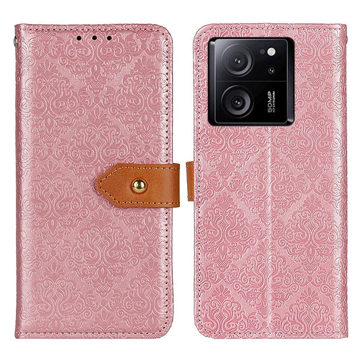 Estuche para teléfono de cuero con tapa en relieve floral europeo, For Xiaomi Poco F6 / Redmi Turbo 3, For Xiaomi Poco F6 Pro, For Xiaomi Redmi K70 5G / K70 Pro 5G, For Xiaomi Redmi Note 13 Pro 4G/Poco M6 Pro 4G, For Xiaomi Redmi A3, For Xiaomi Redmi 1...