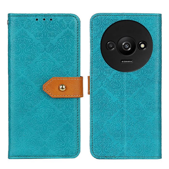 Estuche para teléfono de cuero con tapa en relieve floral europeo, For Xiaomi Poco F6 / Redmi Turbo 3, For Xiaomi Poco F6 Pro, For Xiaomi Redmi K70 5G / K70 Pro 5G, For Xiaomi Redmi Note 13 Pro 4G/Poco M6 Pro 4G, For Xiaomi Redmi A3, For Xiaomi Redmi 1...