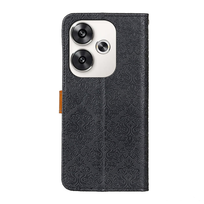 Estuche para teléfono de cuero con tapa en relieve floral europeo, For Xiaomi Poco F6 / Redmi Turbo 3, For Xiaomi Poco F6 Pro, For Xiaomi Redmi K70 5G / K70 Pro 5G, For Xiaomi Redmi Note 13 Pro 4G/Poco M6 Pro 4G, For Xiaomi Redmi A3, For Xiaomi Redmi 1...