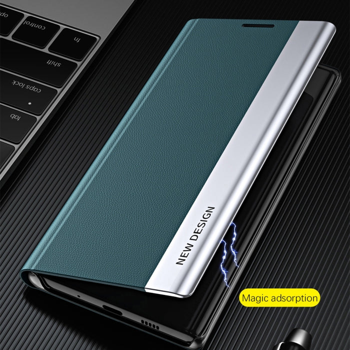 Caja de teléfono de cuero magnético galvanizado lateral lateral, For Xiaomi Poco F5 Pro, For Xiaomi Poco F5
