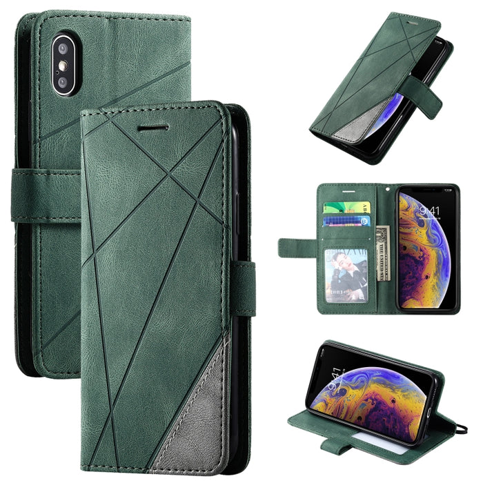 Estuche de cuero con tapa horizontal con empalme de sensación de piel con soporte y ranuras para tarjetas y billetera y marco de fotos, For iPhone XS / X, For iPhone 11, For iPhone 11 Pro, For iPhone 11 Pro Max, For iPhone SE 2022 / SE 2020 / 8 / 7    ...