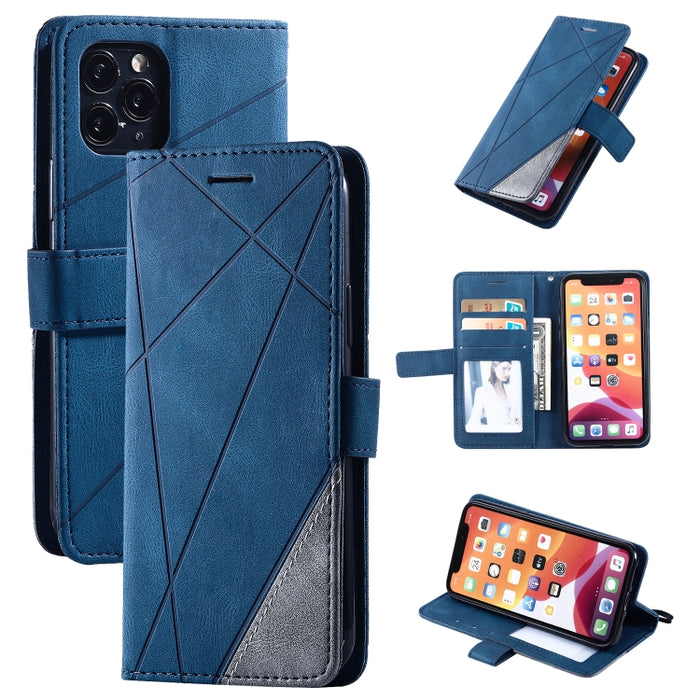 Estuche de cuero con tapa horizontal con empalme de sensación de piel con soporte y ranuras para tarjetas y billetera y marco de fotos, For iPhone XS / X, For iPhone 11, For iPhone 11 Pro, For iPhone 11 Pro Max, For iPhone SE 2022 / SE 2020 / 8 / 7    ...