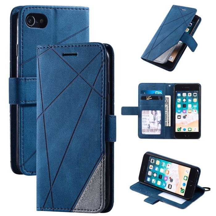 Estuche de cuero con tapa horizontal con empalme de sensación de piel con soporte y ranuras para tarjetas y billetera y marco de fotos, For iPhone XS / X, For iPhone 11, For iPhone 11 Pro, For iPhone 11 Pro Max, For iPhone SE 2022 / SE 2020 / 8 / 7    ...