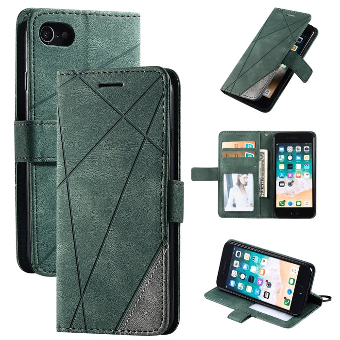 Estuche de cuero con tapa horizontal con empalme de sensación de piel con soporte y ranuras para tarjetas y billetera y marco de fotos, For iPhone XS / X, For iPhone 11, For iPhone 11 Pro, For iPhone 11 Pro Max, For iPhone SE 2022 / SE 2020 / 8 / 7    ...