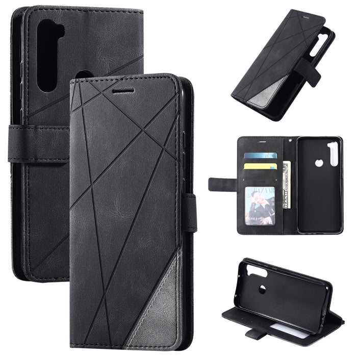 Estuche de cuero con tapa horizontal con empalme de sensación de piel con soporte y ranuras para tarjetas y billetera y marco de fotos, For iPhone XS / X, For iPhone 11, For iPhone 11 Pro, For iPhone 11 Pro Max, For iPhone SE 2022 / SE 2020 / 8 / 7    ...