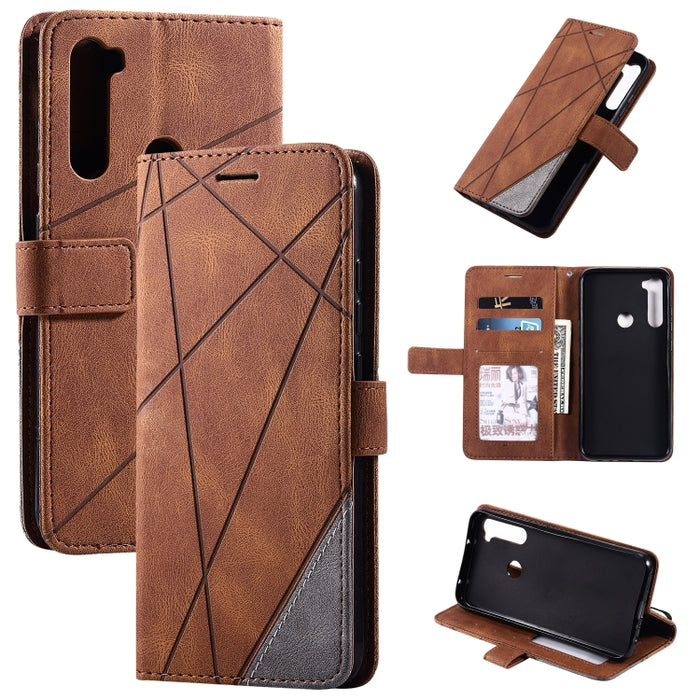 Estuche de cuero con tapa horizontal con empalme de sensación de piel con soporte y ranuras para tarjetas y billetera y marco de fotos, For iPhone XS / X, For iPhone 11, For iPhone 11 Pro, For iPhone 11 Pro Max, For iPhone SE 2022 / SE 2020 / 8 / 7    ...
