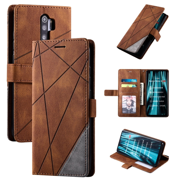Estuche de cuero con tapa horizontal con empalme de sensación de piel con soporte y ranuras para tarjetas y billetera y marco de fotos, For iPhone XS / X, For iPhone 11, For iPhone 11 Pro, For iPhone 11 Pro Max, For iPhone SE 2022 / SE 2020 / 8 / 7    ...