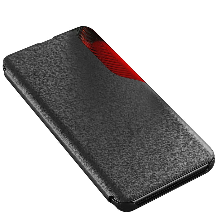Caja de teléfono de cuero de adsorción de pantalla lateral, For Xiaomi Poco F5, For Xiaomi Poco F5 Pro