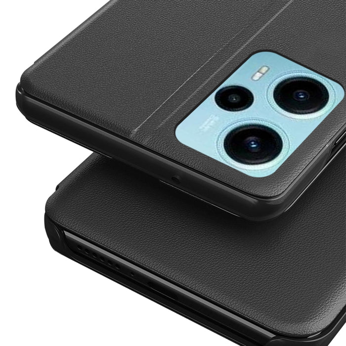 Caja de teléfono de cuero de adsorción de pantalla lateral, For Xiaomi Poco F5, For Xiaomi Poco F5 Pro