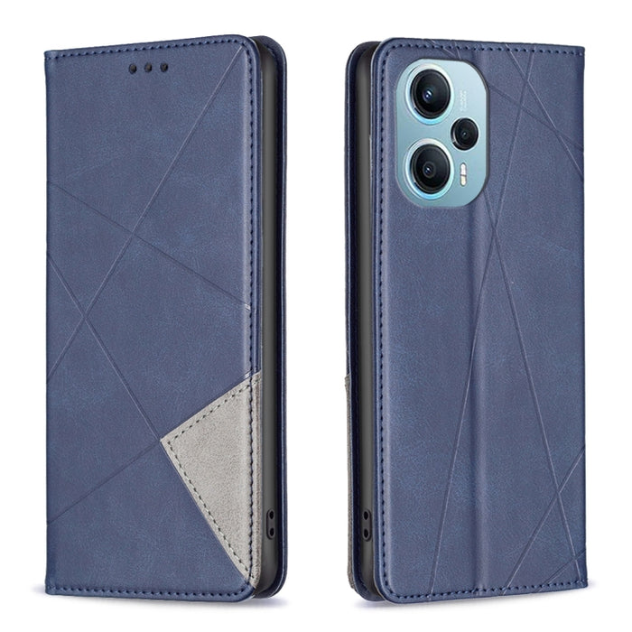 Estuche para teléfono de cuero magnético con textura de rombos, For Xiaomi Poco M6 4G / Redmi 13 4G, For Xiaomi Redmi Note 13 Pro 4G Global, For Xiaomi Poco M6 Pro 4G, For Xiaomi Redmi A3, For Xiaomi Redmi Note 13 4G Global, For Xiaomi Redmi K70E      ...