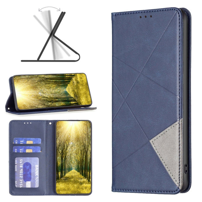 Estuche para teléfono de cuero magnético con textura de rombos, For Xiaomi Poco M6 4G / Redmi 13 4G, For Xiaomi Redmi Note 13 Pro 4G Global, For Xiaomi Poco M6 Pro 4G, For Xiaomi Redmi A3, For Xiaomi Redmi Note 13 4G Global, For Xiaomi Redmi K70E      ...