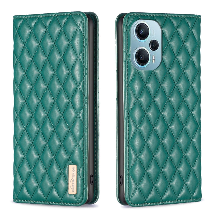 Estuche para teléfono con tapa de cuero magnético Diamond Lattice, For Xiaomi Poco M6 4G / Redmi 13 4G, For Xiaomi Redmi Note 13 Pro 4G Global, For Xiaomi Poco M6 Pro 4G, For Xiaomi Redmi A3, For Xiaomi Redmi Note 13 4G Global, For Xiaomi Redmi K70E   ...