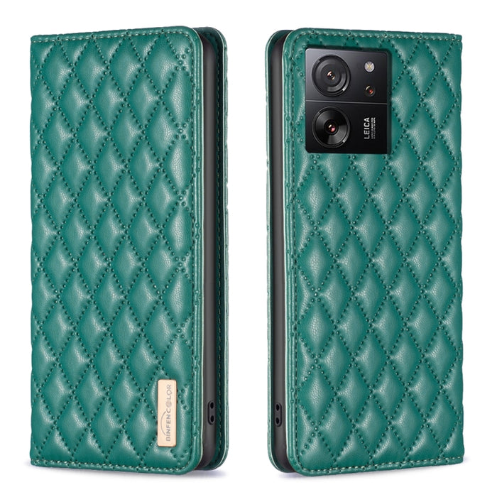 Estuche para teléfono con tapa de cuero magnético Diamond Lattice, For Xiaomi Poco M6 4G / Redmi 13 4G, For Xiaomi Redmi Note 13 Pro 4G Global, For Xiaomi Poco M6 Pro 4G, For Xiaomi Redmi A3, For Xiaomi Redmi Note 13 4G Global, For Xiaomi Redmi K70E   ...