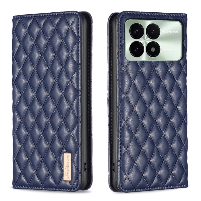 Estuche para teléfono con tapa de cuero magnético Diamond Lattice, For Xiaomi Poco M6 4G / Redmi 13 4G, For Xiaomi Redmi Note 13 Pro 4G Global, For Xiaomi Poco M6 Pro 4G, For Xiaomi Redmi A3, For Xiaomi Redmi Note 13 4G Global, For Xiaomi Redmi K70E   ...