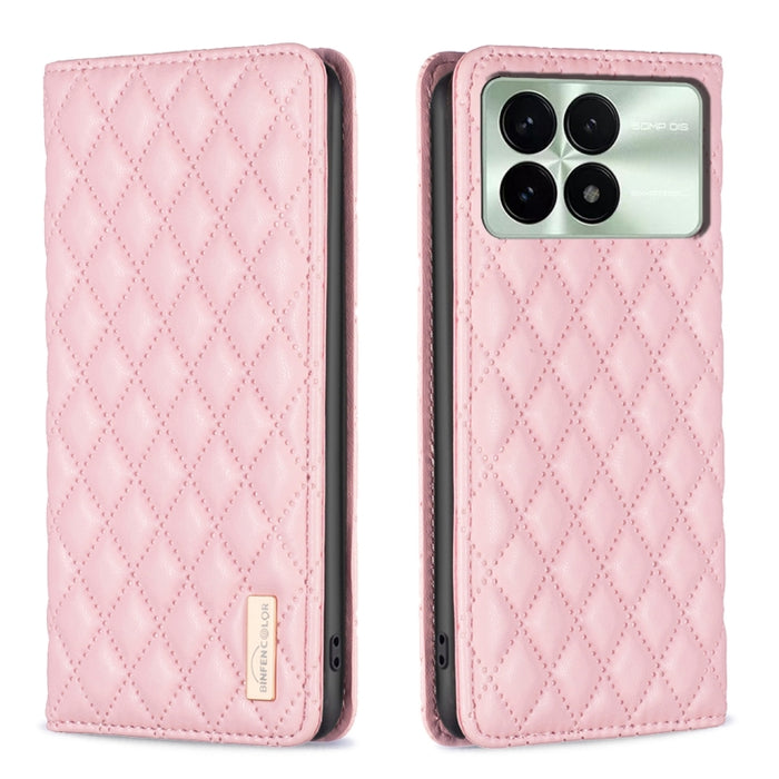 Estuche para teléfono con tapa de cuero magnético Diamond Lattice, For Xiaomi Poco M6 4G / Redmi 13 4G, For Xiaomi Redmi Note 13 Pro 4G Global, For Xiaomi Poco M6 Pro 4G, For Xiaomi Redmi A3, For Xiaomi Redmi Note 13 4G Global, For Xiaomi Redmi K70E   ...