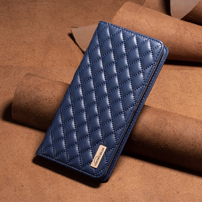 Estuche para teléfono con tapa de cuero magnético Diamond Lattice, For Xiaomi Poco M6 4G / Redmi 13 4G, For Xiaomi Redmi Note 13 Pro 4G Global, For Xiaomi Poco M6 Pro 4G, For Xiaomi Redmi A3, For Xiaomi Redmi Note 13 4G Global, For Xiaomi Redmi K70E   ...