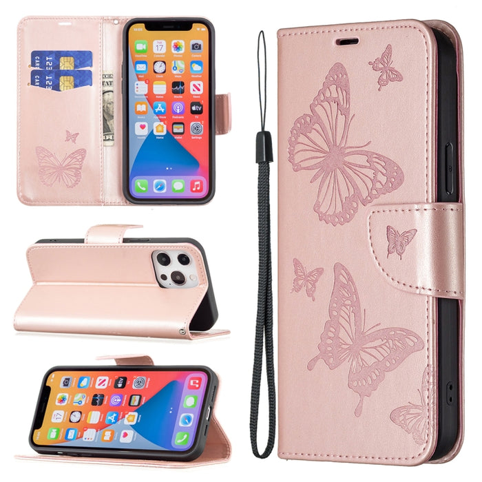 Estuche para teléfono de cuero con dos mariposas en relieve, For Xiaomi Redmi Note 13 Pro 4G Global, For Xiaomi Poco M6 Pro 4G, For Xiaomi Redmi Note 13 4G Global, For Xiaomi Redmi Note 13, For Xiaomi Redmi 13C, For Xiaomi Redmi Note 13 Pro+ 5G        ...