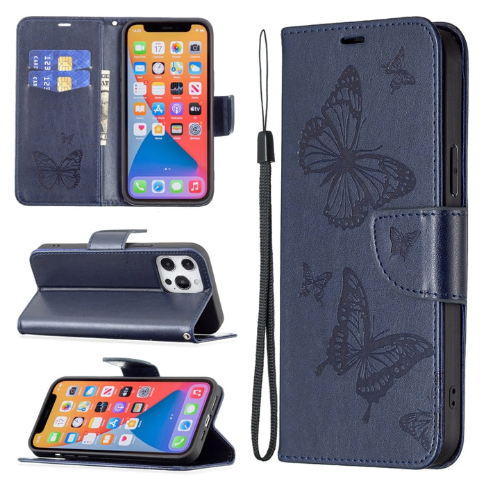 Estuche para teléfono de cuero con dos mariposas en relieve, For Xiaomi Redmi Note 13 Pro 4G Global, For Xiaomi Poco M6 Pro 4G, For Xiaomi Redmi Note 13 4G Global, For Xiaomi Redmi Note 13, For Xiaomi Redmi 13C, For Xiaomi Redmi Note 13 Pro+ 5G        ...