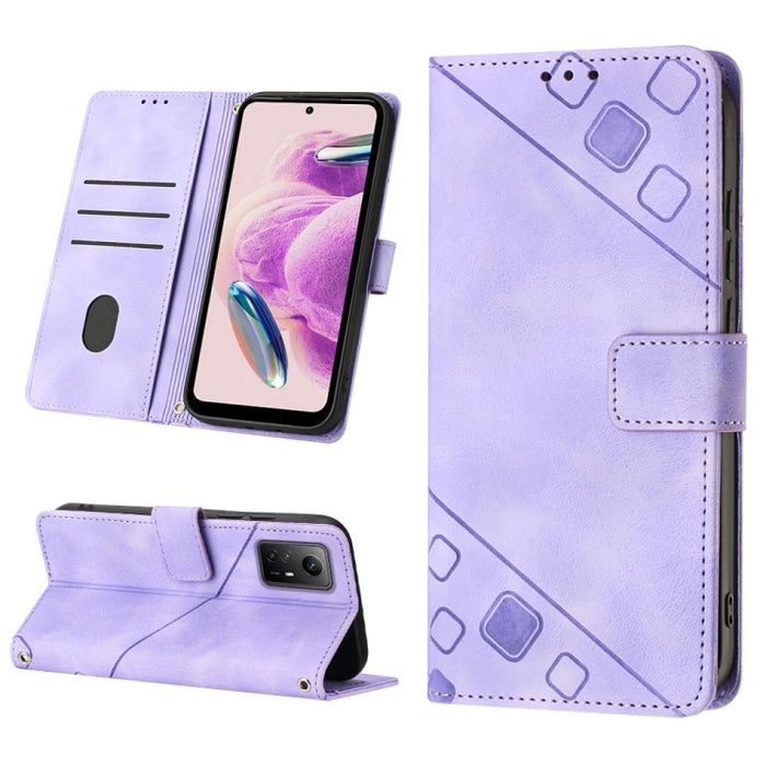 Estuche para teléfono de cuero en relieve con tacto de piel, For Xiaomi Redmi K70 / K70 Pro, For Xiaomi 13T, For Xiaomi Poco F5 5G/Redmi Note 12 Turbo, For Xiaomi Poco F5 Pro 5G/Redmi K60, For Xiaomi Redmi Note 12S 4G Global, For Xiaomi Poco C51 / A2+ ...