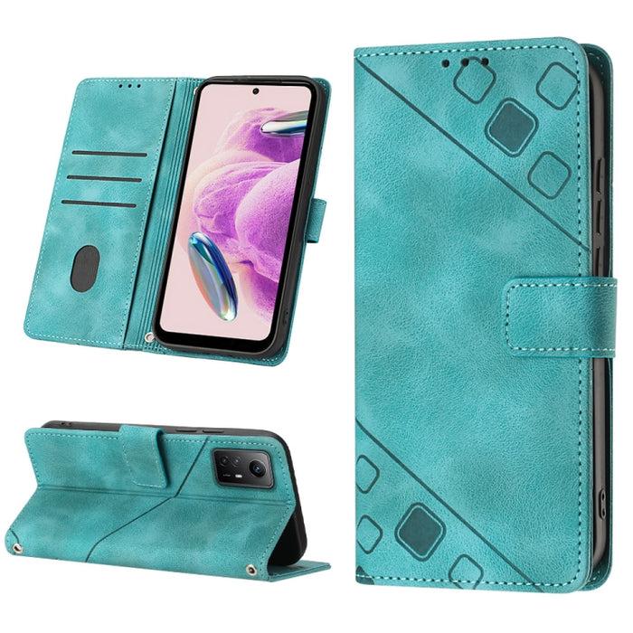 Estuche para teléfono de cuero en relieve con tacto de piel, For Xiaomi Redmi K70 / K70 Pro, For Xiaomi 13T, For Xiaomi Poco F5 5G/Redmi Note 12 Turbo, For Xiaomi Poco F5 Pro 5G/Redmi K60, For Xiaomi Redmi Note 12S 4G Global, For Xiaomi Poco C51 / A2+ ...