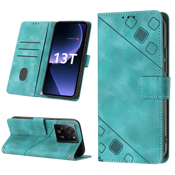 Estuche para teléfono de cuero en relieve con tacto de piel, For Xiaomi Redmi K70 / K70 Pro, For Xiaomi 13T, For Xiaomi Poco F5 5G/Redmi Note 12 Turbo, For Xiaomi Poco F5 Pro 5G/Redmi K60, For Xiaomi Redmi Note 12S 4G Global, For Xiaomi Poco C51 / A2+ ...