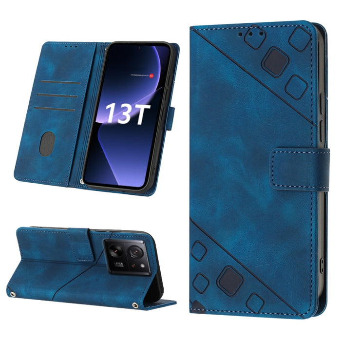 Estuche para teléfono de cuero en relieve con tacto de piel, For Xiaomi Redmi K70 / K70 Pro, For Xiaomi 13T, For Xiaomi Poco F5 5G/Redmi Note 12 Turbo, For Xiaomi Poco F5 Pro 5G/Redmi K60, For Xiaomi Redmi Note 12S 4G Global, For Xiaomi Poco C51 / A2+ ...