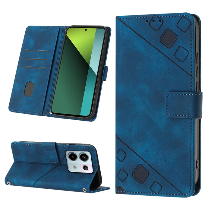 Estuche para teléfono de cuero en relieve con tacto de piel, For Xiaomi Poco F6, For Xiaomi Poco M6 Pro 4G, For Xiaomi Poco X6 Neo 5G Global, For Xiaomi Redmi A3, For Xiaomi Redmi Note 13 Pro 4G Global, For Xiaomi Redmi Note 13 4G Global               ...