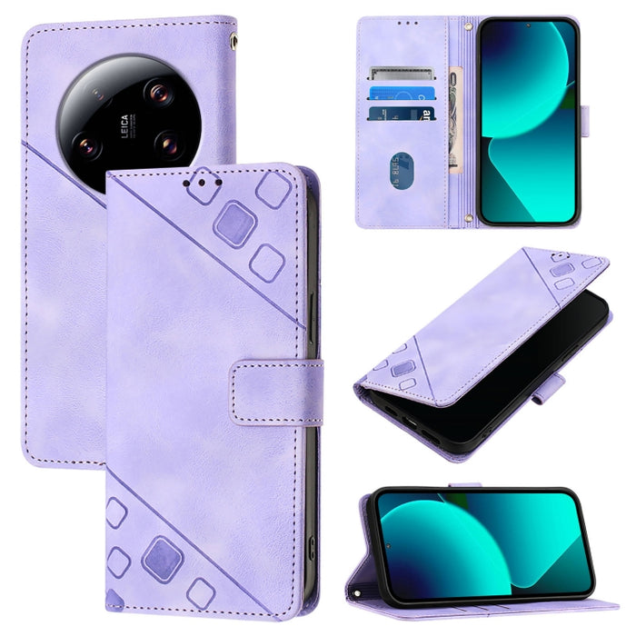 Estuche para teléfono de cuero en relieve con tacto de piel, For Xiaomi Redmi K70 / K70 Pro, For Xiaomi 13T, For Xiaomi Poco F5 5G/Redmi Note 12 Turbo, For Xiaomi Poco F5 Pro 5G/Redmi K60, For Xiaomi Redmi Note 12S 4G Global, For Xiaomi Poco C51 / A2+ ...