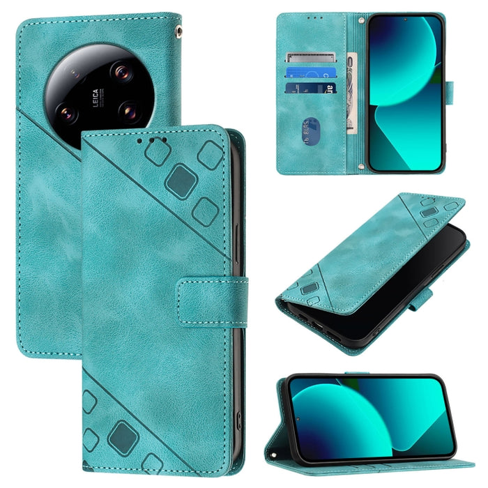 Estuche para teléfono de cuero en relieve con tacto de piel, For Xiaomi Redmi K70 / K70 Pro, For Xiaomi 13T, For Xiaomi Poco F5 5G/Redmi Note 12 Turbo, For Xiaomi Poco F5 Pro 5G/Redmi K60, For Xiaomi Redmi Note 12S 4G Global, For Xiaomi Poco C51 / A2+ ...