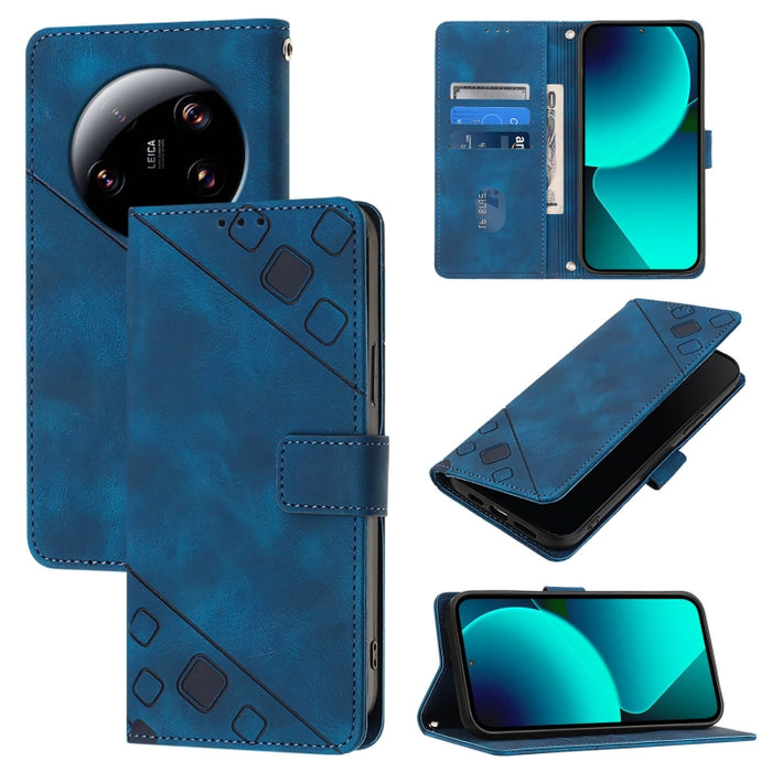 Estuche para teléfono de cuero en relieve con tacto de piel, For Xiaomi Redmi K70 / K70 Pro, For Xiaomi 13T, For Xiaomi Poco F5 5G/Redmi Note 12 Turbo, For Xiaomi Poco F5 Pro 5G/Redmi K60, For Xiaomi Redmi Note 12S 4G Global, For Xiaomi Poco C51 / A2+ ...