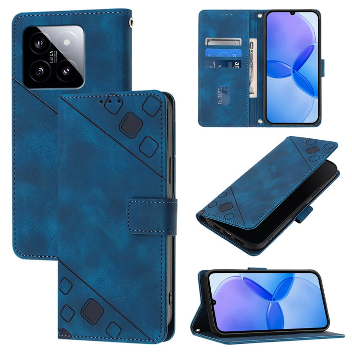 Estuche para teléfono de cuero en relieve con tacto de piel, For Xiaomi Poco F6, For Xiaomi Poco M6 Pro 4G, For Xiaomi Poco X6 Neo 5G Global, For Xiaomi Redmi A3, For Xiaomi Redmi Note 13 Pro 4G Global, For Xiaomi Redmi Note 13 4G Global               ...