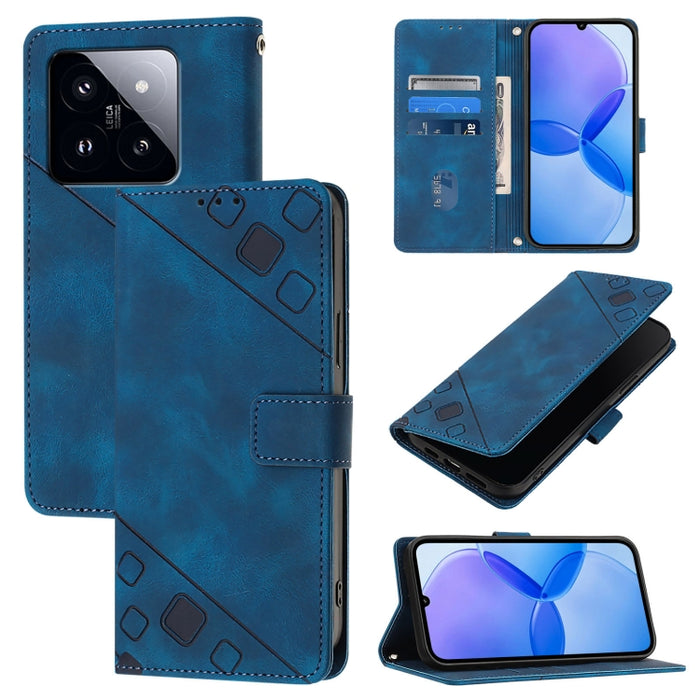 Estuche para teléfono de cuero en relieve con tacto de piel, For Xiaomi Poco F6, For Xiaomi Poco M6 Pro 4G, For Xiaomi Poco X6 Neo 5G Global, For Xiaomi Redmi A3, For Xiaomi Redmi Note 13 Pro 4G Global, For Xiaomi Redmi Note 13 4G Global               ...