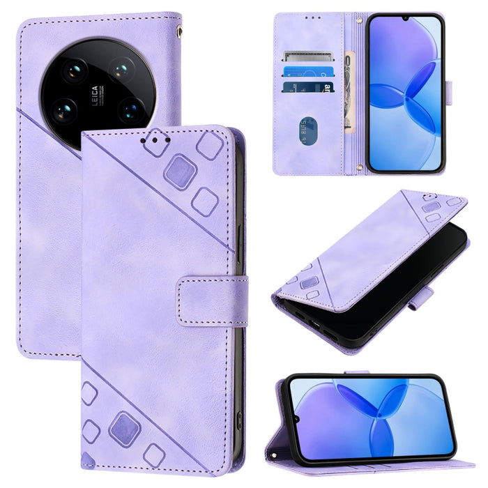 Estuche para teléfono de cuero en relieve con tacto de piel, For Xiaomi Poco F6, For Xiaomi Poco M6 Pro 4G, For Xiaomi Poco X6 Neo 5G Global, For Xiaomi Redmi A3, For Xiaomi Redmi Note 13 Pro 4G Global, For Xiaomi Redmi Note 13 4G Global               ...