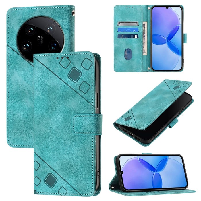 Estuche para teléfono de cuero en relieve con tacto de piel, For Xiaomi Poco F6, For Xiaomi Poco M6 Pro 4G, For Xiaomi Poco X6 Neo 5G Global, For Xiaomi Redmi A3, For Xiaomi Redmi Note 13 Pro 4G Global, For Xiaomi Redmi Note 13 4G Global               ...