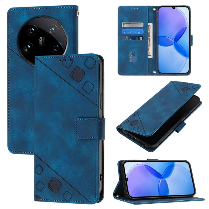 Estuche para teléfono de cuero en relieve con tacto de piel, For Xiaomi Poco F6, For Xiaomi Poco M6 Pro 4G, For Xiaomi Poco X6 Neo 5G Global, For Xiaomi Redmi A3, For Xiaomi Redmi Note 13 Pro 4G Global, For Xiaomi Redmi Note 13 4G Global               ...