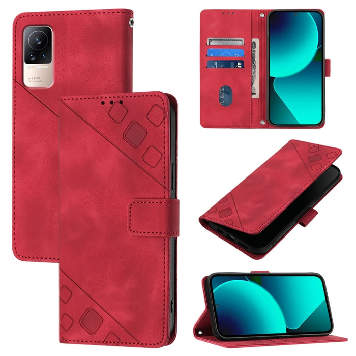 Estuche para teléfono de cuero en relieve con tacto de piel, For Xiaomi Redmi K70 / K70 Pro, For Xiaomi 13T, For Xiaomi Poco F5 5G/Redmi Note 12 Turbo, For Xiaomi Poco F5 Pro 5G/Redmi K60, For Xiaomi Redmi Note 12S 4G Global, For Xiaomi Poco C51 / A2+ ...