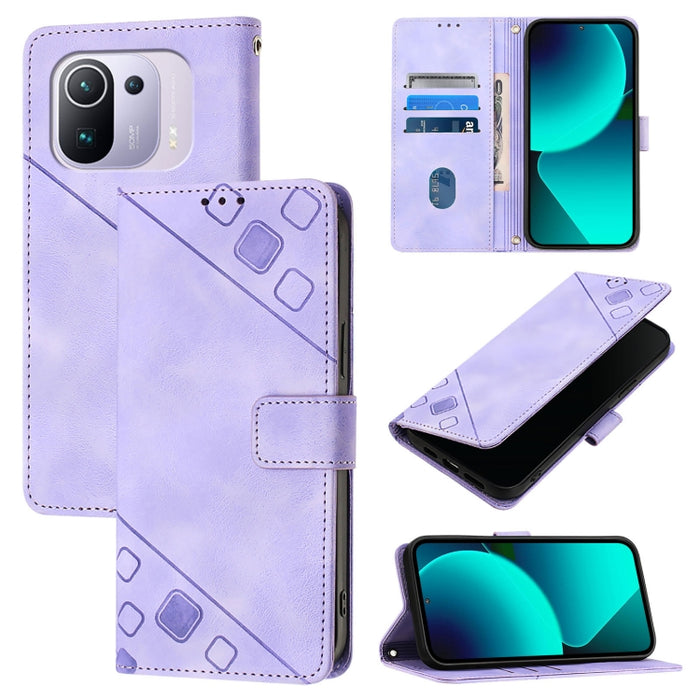 Estuche para teléfono de cuero en relieve con tacto de piel, For Xiaomi Redmi 9A / 9i / 9AT, For Xiaomi Poco M2 Global / Redmi 9, For Xiaomi Poco M3 Pro 5G / Redmi Note 10 5G, For Xiaomi Poco X3 GT, For Xiaomi Poco F3 / Redmi K40 / K40 Pro             ...