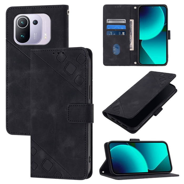 Estuche para teléfono de cuero en relieve con tacto de piel, For Xiaomi Redmi 9A / 9i / 9AT, For Xiaomi Poco M2 Global / Redmi 9, For Xiaomi Poco M3 Pro 5G / Redmi Note 10 5G, For Xiaomi Poco X3 GT, For Xiaomi Poco F3 / Redmi K40 / K40 Pro             ...