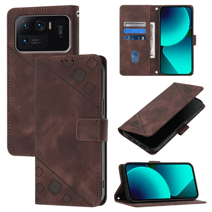 Estuche para teléfono de cuero en relieve con tacto de piel, For Xiaomi Redmi 9A / 9i / 9AT, For Xiaomi Poco M2 Global / Redmi 9, For Xiaomi Poco M3 Pro 5G / Redmi Note 10 5G, For Xiaomi Poco X3 GT, For Xiaomi Poco F3 / Redmi K40 / K40 Pro             ...