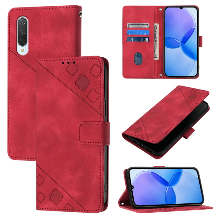 Estuche para teléfono de cuero en relieve con tacto de piel, For Xiaomi Mi 10 Lite 5G, For Xiaomi Redmi 8 / Redmi 8A, For Xiaomi Mi CC9 / Mi 9 Lite, For Xiaomi Redmi Note 8, For Xiaomi Redmi Note 8 Pro, For Xiaomi Mi CC9e / Mi A3                       ...