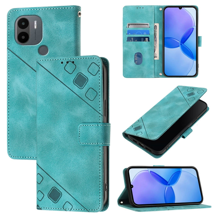 Estuche para teléfono de cuero en relieve con tacto de piel, For Xiaomi Redmi K70 / K70 Pro, For Xiaomi 13T, For Xiaomi Poco F5 5G/Redmi Note 12 Turbo, For Xiaomi Poco F5 Pro 5G/Redmi K60, For Xiaomi Redmi Note 12S 4G Global, For Xiaomi Poco C51 / A2+ ...