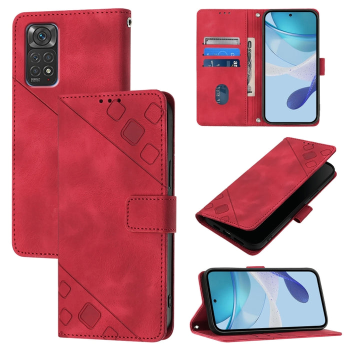 Estuche para teléfono de cuero en relieve con tacto de piel, For Xiaomi Redmi K70 / K70 Pro, For Xiaomi 13T, For Xiaomi Poco F5 5G/Redmi Note 12 Turbo, For Xiaomi Poco F5 Pro 5G/Redmi K60, For Xiaomi Redmi Note 12S 4G Global, For Xiaomi Poco C51 / A2+ ...