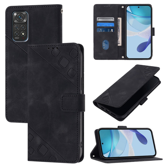 Estuche para teléfono de cuero en relieve con tacto de piel, For Xiaomi Redmi K70 / K70 Pro, For Xiaomi 13T, For Xiaomi Poco F5 5G/Redmi Note 12 Turbo, For Xiaomi Poco F5 Pro 5G/Redmi K60, For Xiaomi Redmi Note 12S 4G Global, For Xiaomi Poco C51 / A2+ ...